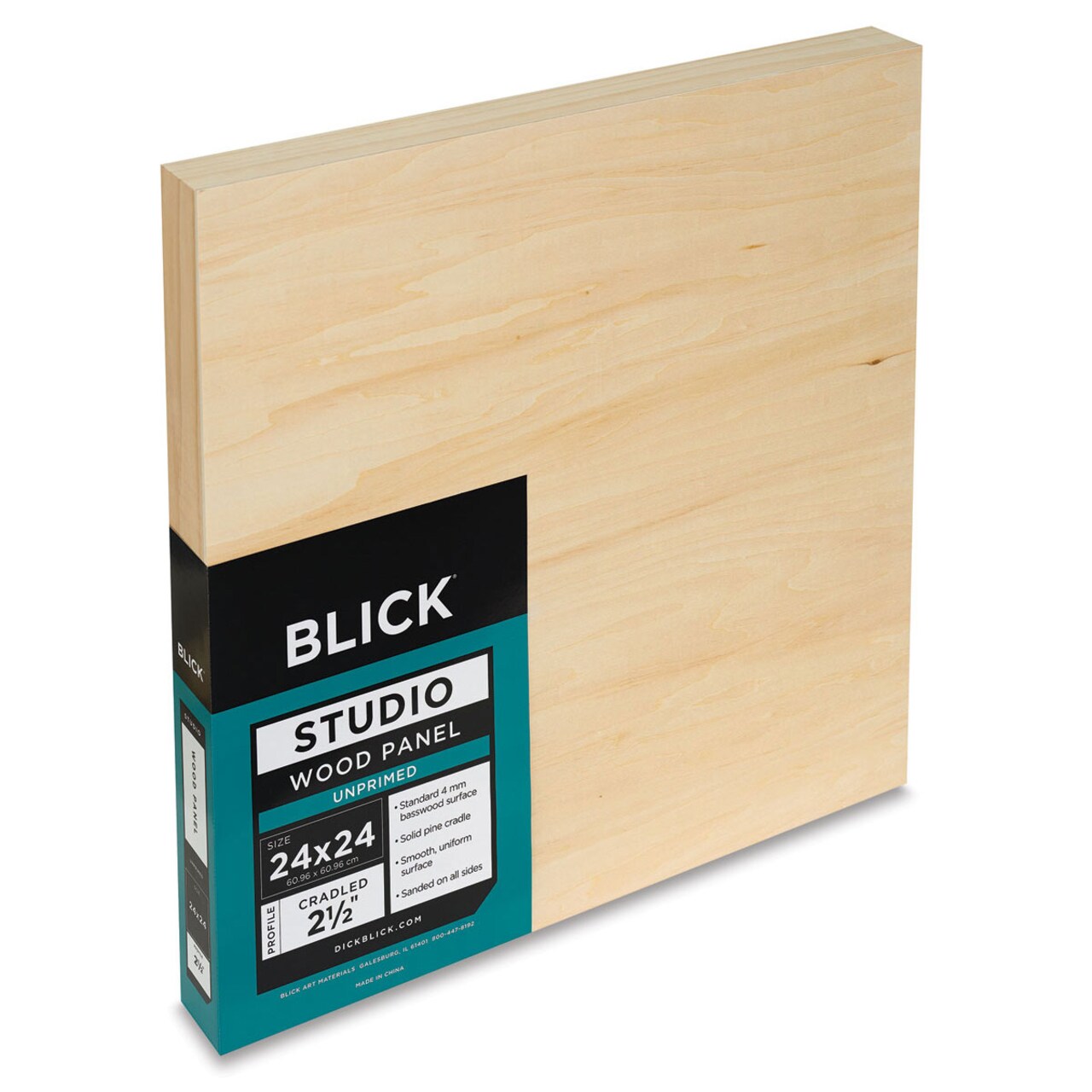 Blick Studio Artists' Wood Panels - Gallery Cradle, 24" x 24", 1-1/2" Cradle